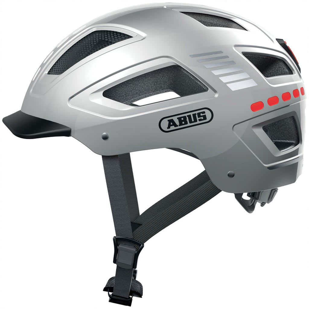 Abus Hyban 2.0 Led helmet - Silver